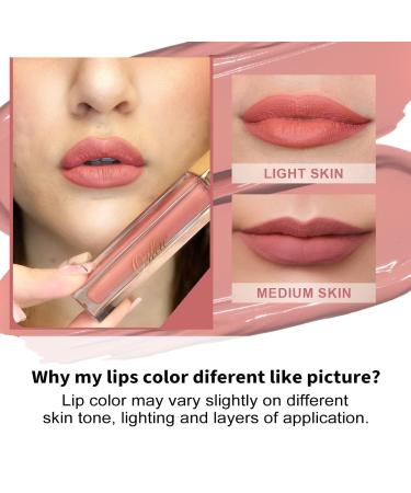 Oulac Matte Liquid Lipsticks 3PCS Set - Long Lasting Lip Stain with Vitamin E & Rose Oil, High Pigment Color, Waterproof Formula - Gluten Free & Vegan Friendly - Buy Online on GoSupps.com