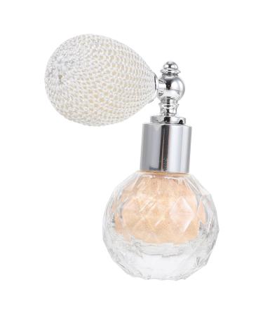 MAGICLULU 1pc Body Air Bag Powder Decor Glass Perfume Bottle Powder Spraying Tool Highlight Powder Eye Shadow Golden medium