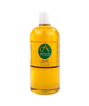 Absolute Aromas Hemp Seed Oil 500ml - Pure, Natural, Cold Pressed, Vegan & Cruelty Free - Moisturizing Oil for Face, Hair & Skin