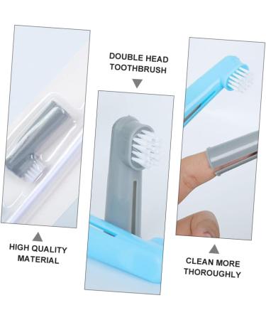 FOMIYES 6 pcs Double-head Plastic Pet Brush Finger Cleaning and Tooth Professional Dental Tools Dog 1 count (Pack of 1) Assorted Colorx2pcs - Buy Online on GoSupps.com