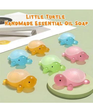  G n rique Oil Soap Bathing Soap 4pcs Cute Turtle Shape Softening Formula Relaxing Fragrance Decorative Item Adorable Ornament with Refreshing Scent Shower Ornaments for Kids - Buy Online on GoSupps.com