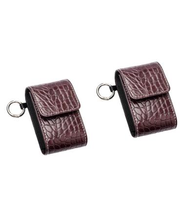 Healeved 2pcs Storage Bag Oximeter Bag Protective Bag Finger Clip