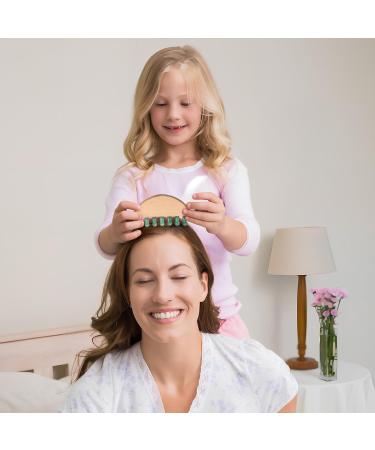 Beaupretty Scalp Massager Comb - Gua Sha Jade Wooden Comb for Stress Relief & Relaxation - International Shipping Available - Buy Online on GoSupps.com