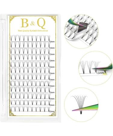 B&Q LASH 7D Premade Fan Eyelash Extensions 0.07D 15mm - Russian Volume Lashes - Buy Online on GoSupps.com