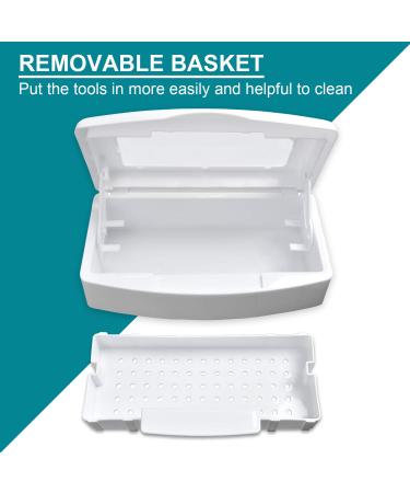 Plastic Nail Tool Sterilizer Box for Tweezers, Eyelash Extensions - Esthetician's Must-Have - Buy Online on GoSupps.com