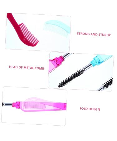 Balacoo 18 pcs Collapsible Eyelash Comb & Eyebrow Brush Set - Eyelash Tool & Brow Spoolie for Precision Eyebrow Trimming | International Shipping Available - Buy Online on GoSupps.com