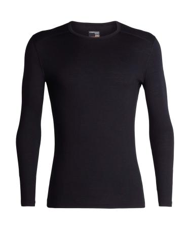 Icebreaker 200 Oasis LS Crewe Baselayer M Black