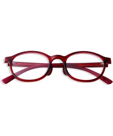 Buy Ade Wu Children's Anti-Blue Light Glasses | TR90 Round Frame for Boys & Girls | Dark Red | Protect Your Kids' Eyes - Buy Online on GoSupps.com