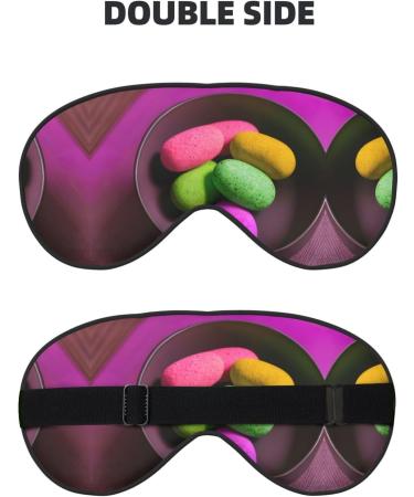 Yoga Meditation Print Double-Sided Eye Mask Soft and Light Blocking for Enhancing Sleep Quality - Buy Online on GoSupps.com
