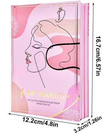 JINGLING Makeup Book Durable and Foldable Book Style for Blush and Lipstick 78 Colors Face Palette for Beauty Fashion Commuters Women Girls Travel Party - Buy Online on GoSupps.com