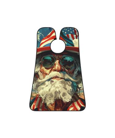 handsome grandpa Print Beard Bib Apron Non-Stick Beard Men's Hair Catcher for Shaving Gifts for Men. One Size Black3