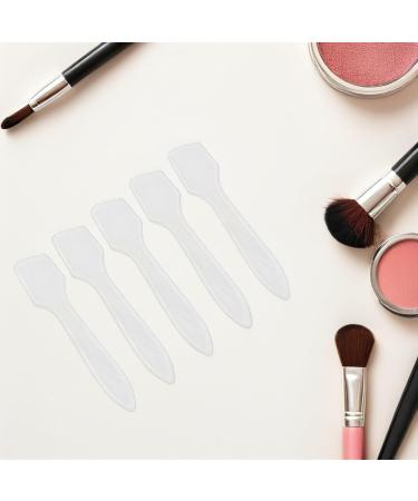  BIUDECO 50 Transparent Cosmetic Spatulas for Makeup Plastic Facial Mask Spoon with Comfortable Grip for DIY Creams Lotions Beauty Products - Buy Online on GoSupps.com