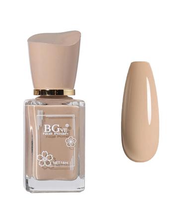 Nude Nail Polish - Nail Varnish - Quick Dry Nail Polish - Milk Tea Color Nail Polish - Neutral Color Nail Varnish - Long Lasting Nail Polish for Diy Nail Art Manicure At Home Salon