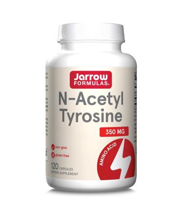 Jarrow Formulas, N-Acetyl-Tyrosin, with Vitamin B6, High Dosed, 120 Capsules, Lab Tested, Gluten Free, Soy Free, Non-GMO