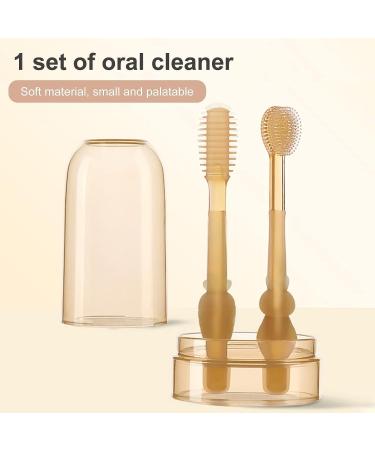 JJLFresheners Baby Toothbrush Set - 360 Silicone Dental Care for Infants (6-12 Months) | Carrot Tongue Brush & Bath Toys - Buy Online on GoSupps.com