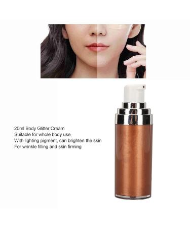 Buy Sonew 20ml Body Glitter Lotion - Golden Brown Highlighter for Parties | Moisturizing Body Makeup - International Shipping Available - Buy Online on GoSupps.com