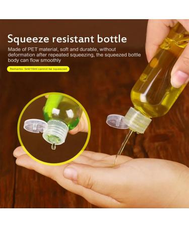 8-Piece 100ml Travel Bottle Set | Transparent Cosmetic Containers with 3 Funnels for Shampoo Lotion & Camping Essentials - Buy Online on GoSupps.com