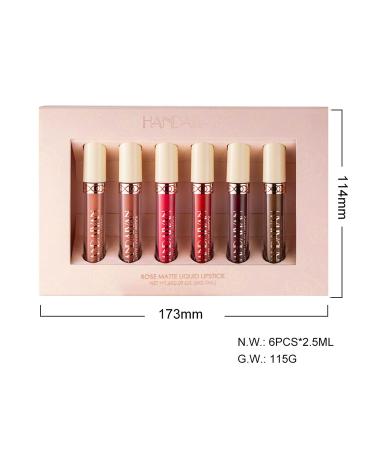 Topcent Matte Liquid Lipstick Set - 6 Nude Colors, Non-Stick Cup, Waterproof, Long-Lasting Lip Makeup - Gift Set for Women - Lip Stains Pack (SET-A) - Buy Online on GoSupps.com