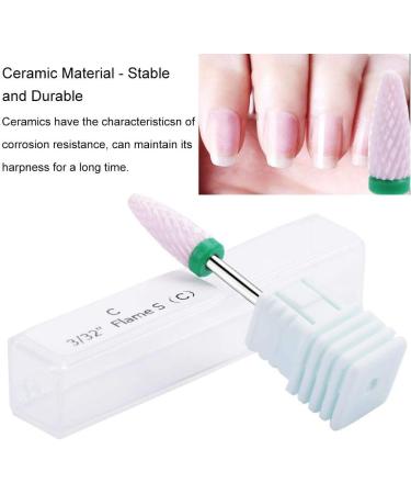 Nail shop professional nail polisher nail manicure tool 5 Types Ceramic Cylinder Shape Grinding Head Nail Drill Bit for Nail Polishing Manicure Tools(04#) - Buy Online on GoSupps.com