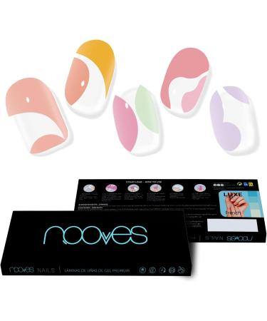  NOOVES NOOVES Nails 2 Sheets Premium Precursed Gel Nail Polish - Paradise | Art Design | Semi-Permanent Gel Nail Strips | Gel Nail Stickers - Buy Online on GoSupps.com
