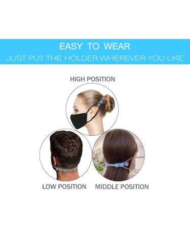 12PCS Silicone Mask Strap Extender for Face Masks - Adjustable Ear Saver & Ear Protector Hook (4 Colors) - Buy Online on GoSupps.com