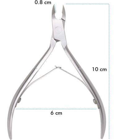 Professional Cuticle Trimmer-Cuticle Cutter-Cuticle Remover Cuticle Nipper Dual Spring for Professional Cuticle Removing Cutter Durable Pedicure Manicure Tools for Fingernails & Toenails (Silver) - Buy Online on GoSupps.com