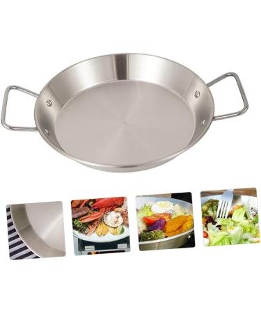 OUNONA 2 Pcs Amphora Pan Copper Frying Pan Barbecue Nonstick Frying Pan Low-Edge Pan Camping Cooking Pot Pan for Camping BBQ Grilling Camping Pans Kettle Outdoor Stainless Steel 25x25cmx2pcs - Buy Online on GoSupps.com