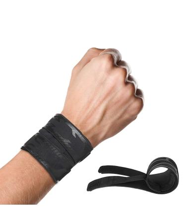 Mezeic Wrist Brace for Carpal Tunnel  Adjustable Ultra Thin Compression Wrist Wraps Wrist Support for Tendonitis and Arthritis Wrist Straps Pain Relief for Men Women  Working Out  Weightlifting 1 Black