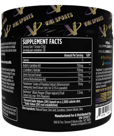 L-Carnitine 1500 Heat by VMI Sports | Stimulant-Free Thermogenic Support for Fat Loss | 1500mg L-Carnitine | Blackberry Lemonade Flavor | 30 Servings - Buy Online on GoSupps.com