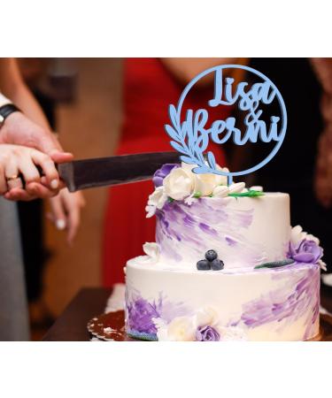 Personalized Cake Topper - Custom Natural Birch Multiplex Decoration for Celebrations - Buy Online on GoSupps.com