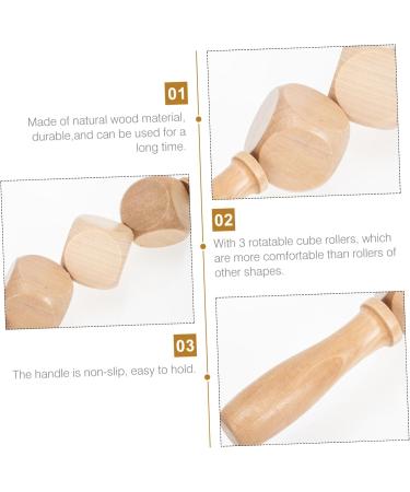 Healeved Wooden Massage Roller Stick - Meridian Muscle Roller Device for Manual Therapy & Relaxation Accessories - Buy Online on GoSupps.com