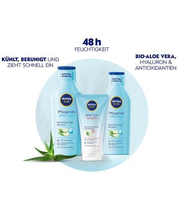 NIVEA Sun Nursing After Sun Lotion 250ml - Soothing Aloe Vera & Hyaluron for 48h Moisture (2 Pack) | Best After Sun Care - Buy Online on GoSupps.com