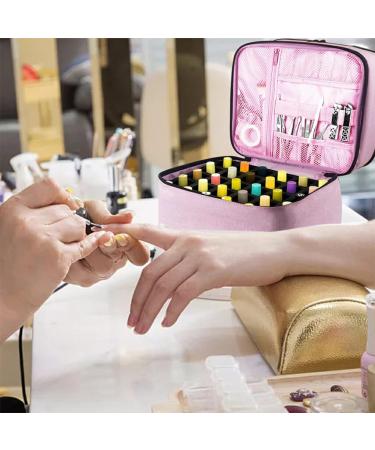 YUSSEQDD Stylish Appearance And Safe Nail Polish Storage Bag For 30 Grids Polyester 30 Grids Nail Polish Storage Bag Easy - Buy Online on GoSupps.com
