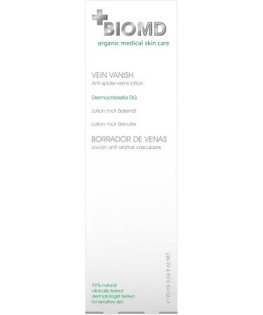 BioMD vein disappearing Antispider vein lotion collagen fibers legs intimate area body avocado oil chlorella aloe vera citric acid 90 ml - Buy Online on GoSupps.com