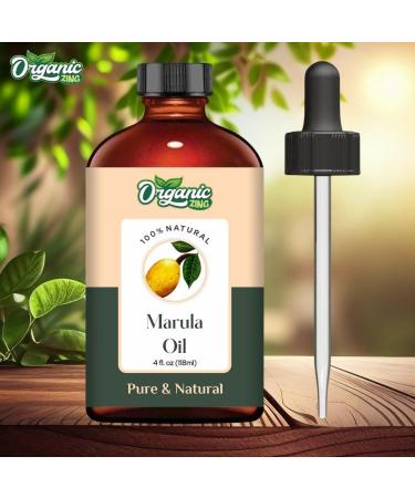 Organic Zing Marula (Sclerocarya birrea) Oil Pure & Natural for Skin Face Hair Care Aromatherapy Diffuser Conditioner - 118ml/3.99fl oz - Buy Online on GoSupps.com