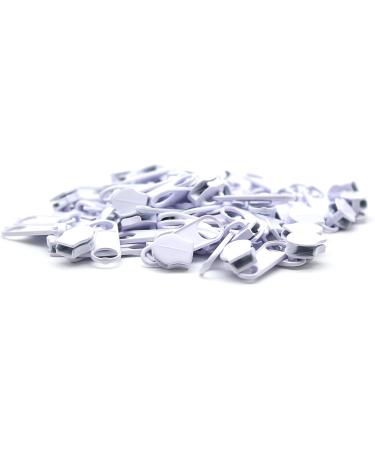 Buy Doja Barcelona Zipper Slider #3 - 25mm White (Pack of 30) | Ideal for Sewing Clothing Coats Jackets & More - Buy Online on GoSupps.com
