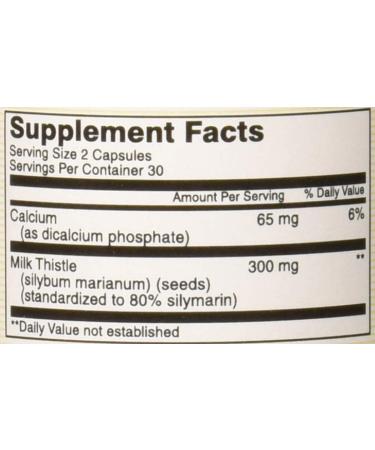 Mason Natural Milk Thistle Extract 60 Capsules - Standardized Silymarin for Liver Support - Buy Online on GoSupps.com