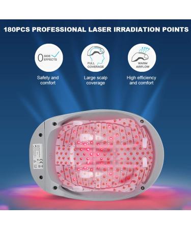 Hair Growth Helmet & Cap - 180 Light Chips for Thicker Fuller Hair | Effective Hair Loss Treatment & Therapy - Buy Online on GoSupps.com