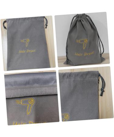 Drawstring Storage Bag Portable Hair Dryer Bag Drawstring Bag Velvet Bag Hair Dryer Cloth Embroidery - Buy Online on GoSupps.com