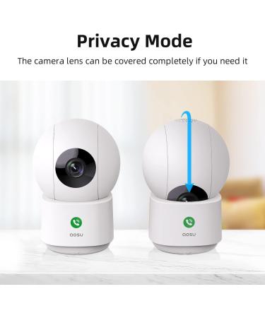 AOSU 2K Security Camera Indoor | Baby Monitor Pet Camera 360-Degree for Home Security | WiFi Camera with One-Touch Calls & Smart Motion Tracking | IR Night Vision | Compatible with Alexa | 1 Count - Buy Online on GoSupps.com