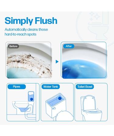 Buy Disposable Toilet Bowl Cleaners (10 Tablets) - Odor Eliminator Fresh Scent Long-Lasting Multipurpose Cleaner for Home & Commercial Use - Buy Online on GoSupps.com