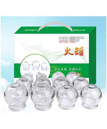 Vejia cupping therapy set cupping set cupping set massage therapy cups 12 cups cupping therapy sets cupping therapy set made of thick glass for professionals chinese cupping S
