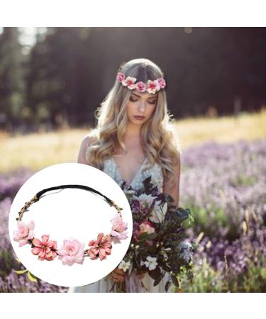 6 PCS Flower Crown Headbands for Women and Girls - Boho Wedding Bridal Hair Accessories - Buy Online on GoSupps.com