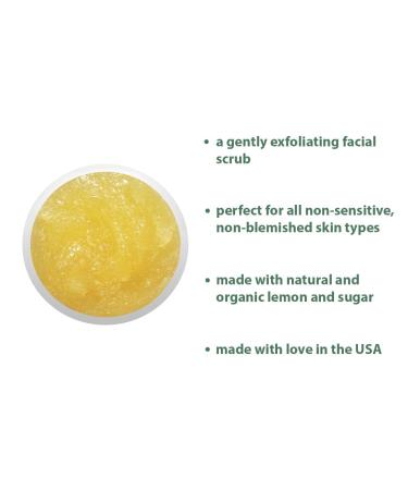 RAYA Lemon Sugar Facial Scrub - Organic Exfoliating Scrub for Dry Skin | Brightens & Smooths Complexion | International Shipping Available - Buy Online on GoSupps.com