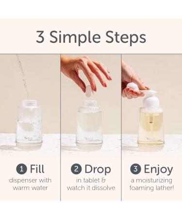 Tirtyl Foaming Hand Soap Tablet Refills - 12 Pack - Coconut & Vanilla Scent - Eco-Friendly and Moisturizing Formula - 96 fl oz Total - Buy Online on GoSupps.com
