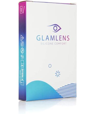 Buy Natural Blue Contact Lenses - Silicone Comfort Padua Aqua Blue - 1 Pair (14.00mm) - No Prescription - Glamlens - Buy Online on GoSupps.com