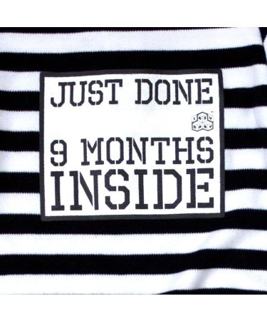 Luxurious Lazy Baby New Born Gift: 9 Months Inside Newborn Vest - Organic Unisex Bodysuit in Black & White - Buy Online on GoSupps.com