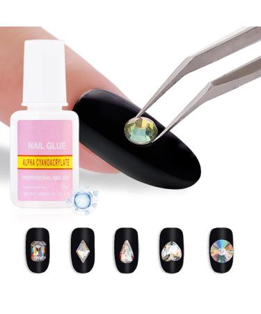Hogvinnatil Nail Accessory Glue 45g Strong Adhesive Accessories | Charm Nail Glue | for Manicure Salon Spa Wedding Bridal Party Travel Summer Vacation Everyday Crafts - Buy Online on GoSupps.com