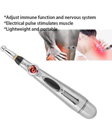 Changor Electronic Acupuncture Pen - 18 cm Neck Massager with Stainless Steel Acupoint Function | International Shipping - Buy Online on GoSupps.com