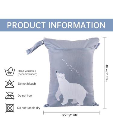 Maeau 2 Pack Reusable Wetbags for Diapers & Gym - Waterproof Baby Bags (30x40cm) - 36 Stylish Patterns - Buy Online on GoSupps.com